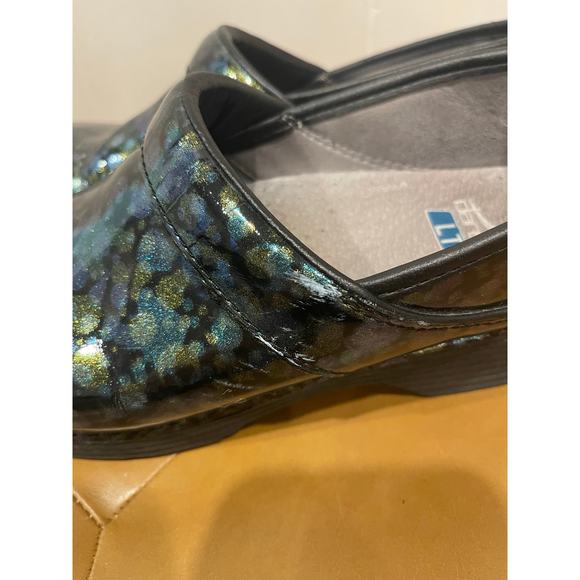 DANSKO Clogs LT Pro Metallic Closed Back Patent Leather Comfort Work Size 39 - Picture 5 of 7